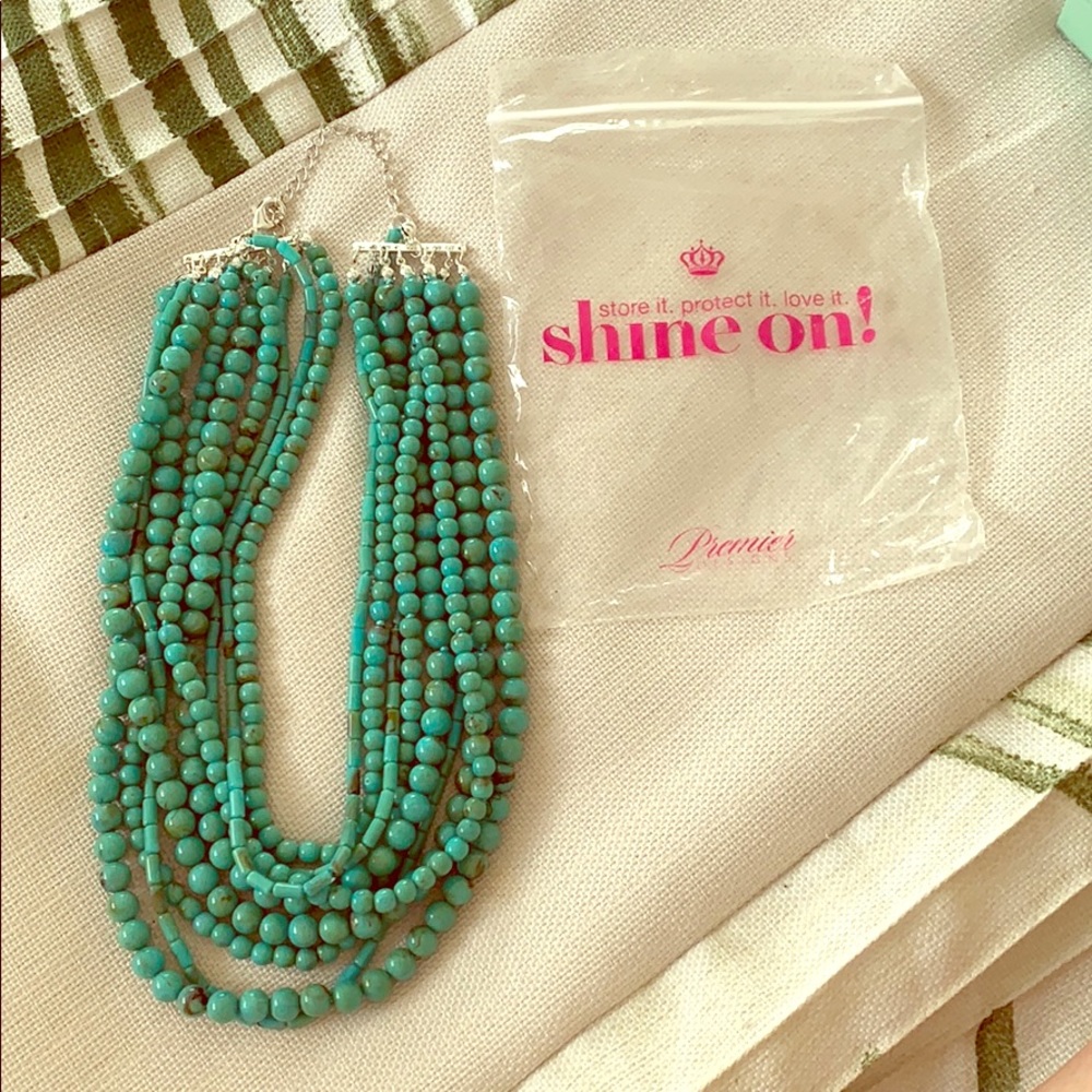 Hand made stone necklace